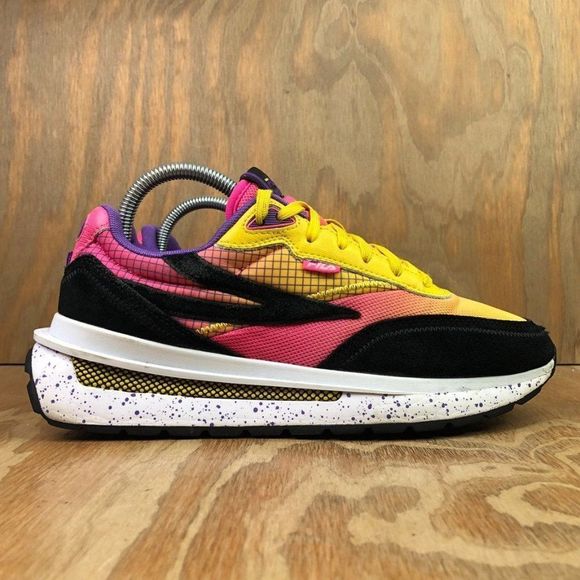 Fila Women's Renno Sneakers Lemon / Knock Out Pink - Picture 1 of 8